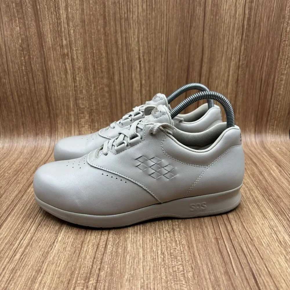 SAS Free Time‎ Comfort Shoes Bone Leather Womens Size 7 Wide